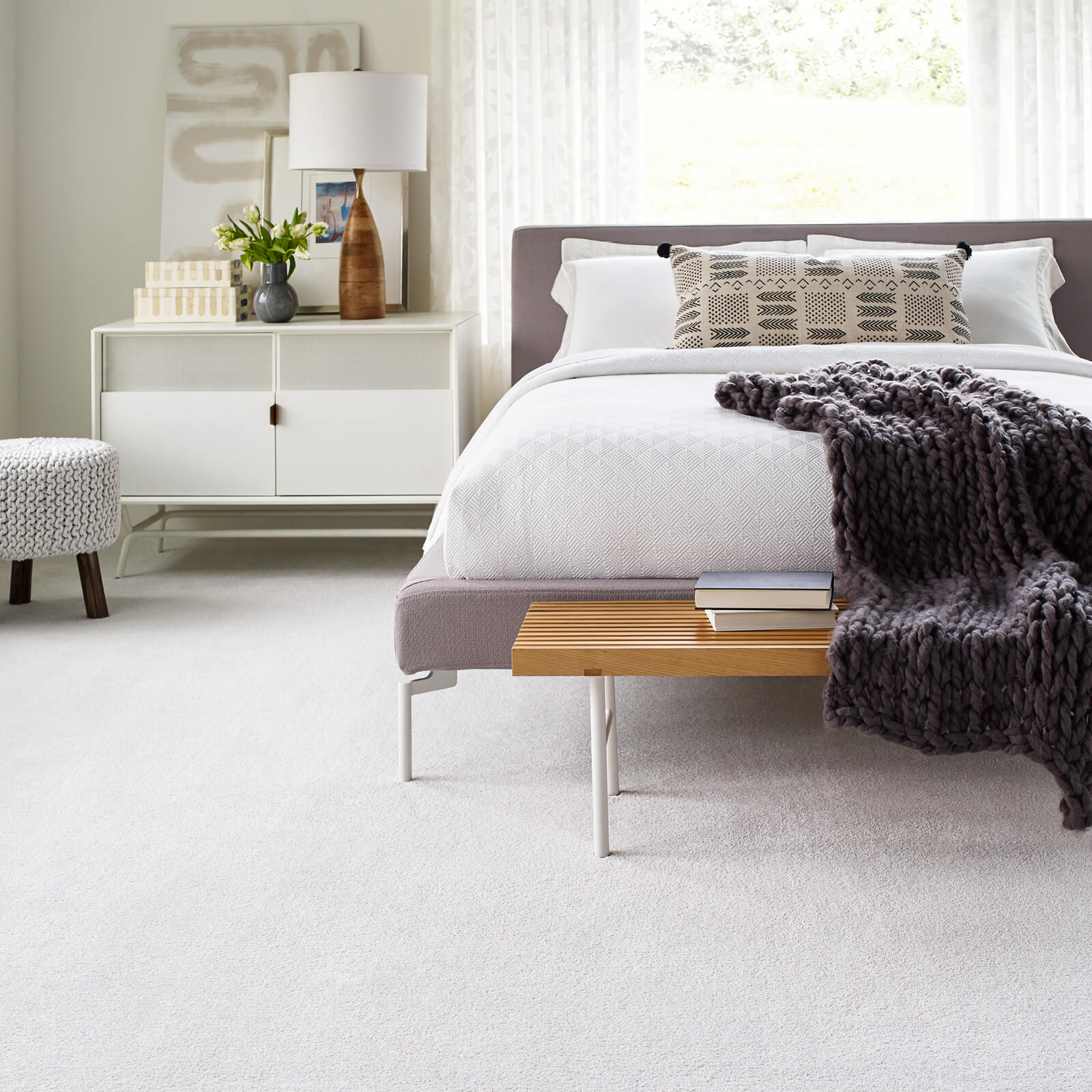 White bedroom interior | We'll Floor You